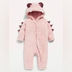 Old Navy Monster Fleece Sleep and Play Onesie sz 6-12 Months